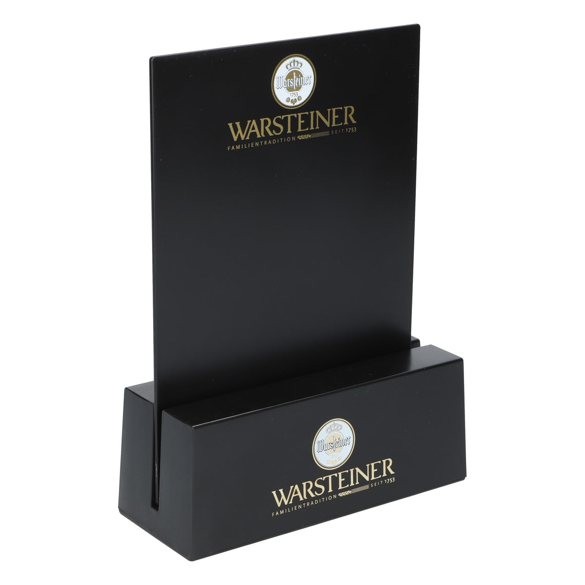 Warsteiner Espositore da tavolo Portamenù Lavagna in gesso Portacartoline Gadstro – Vista 2