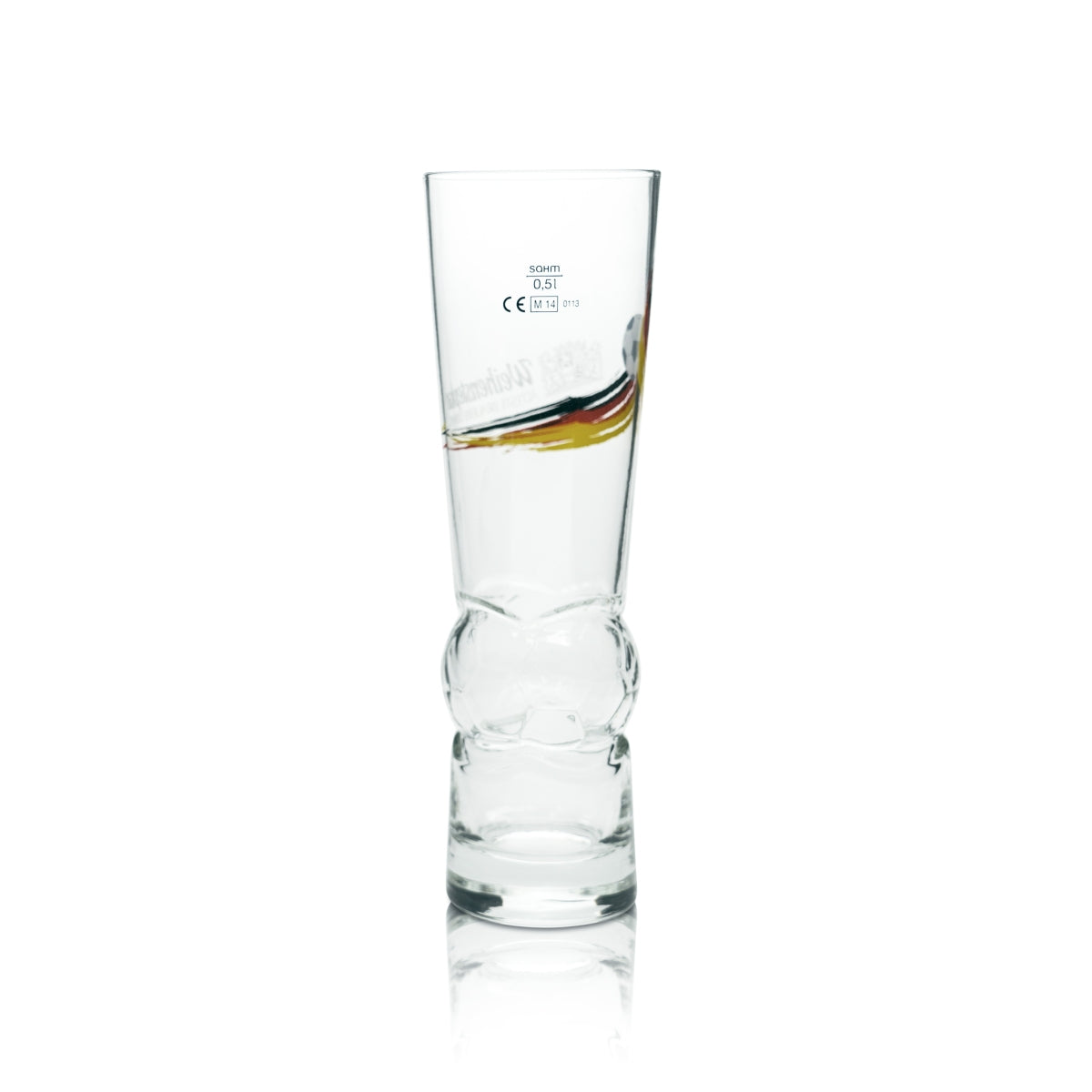 Bicchiere da birra Weihenstephan 0,5 l Birra bianca Lievito di frumento Calcio Germania – Vista 3