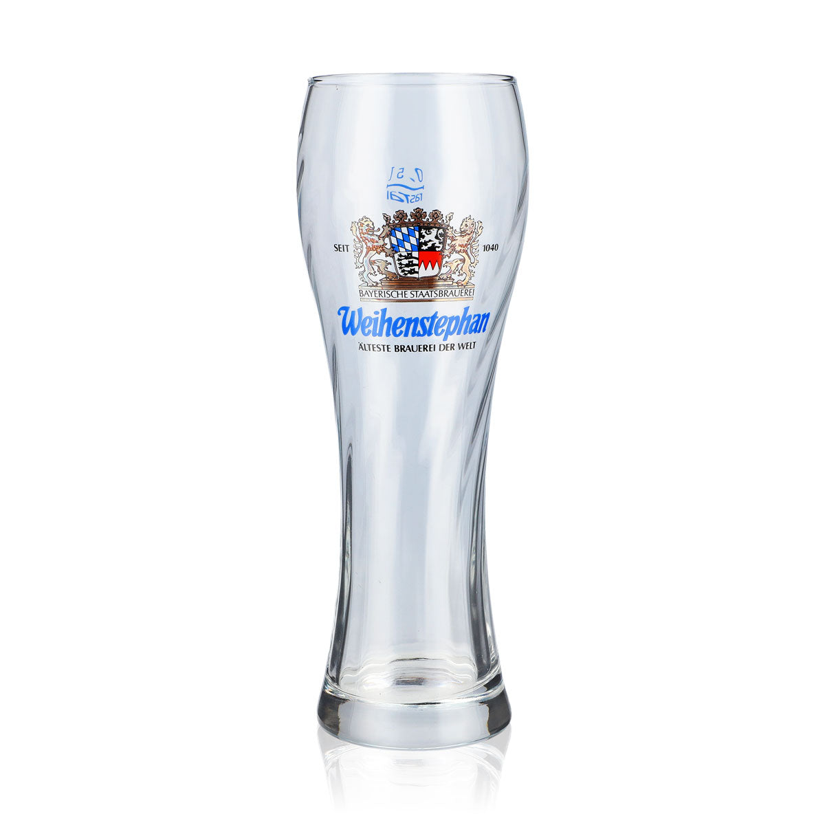 Bicchiere da birra Weihenstephan Bicchieri Bicchiere da birra bianca da 0,5 l Bicchiere da collezione "40 anni"