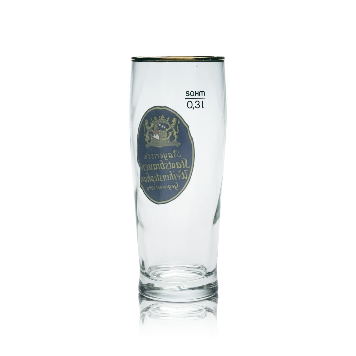 Bicchiere da birra Weihenstephan Bicchiere da collezione 0,3 l Willi Becher Bicchieri con bordo dorato Per gli amanti dei bicchieri – Vista 2