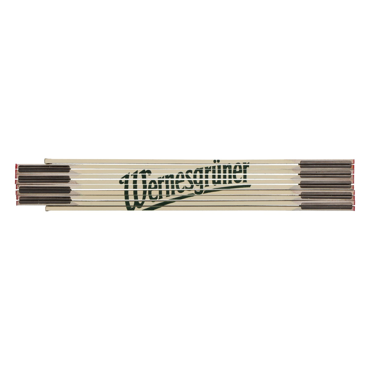 Birra Wernesgrüner, metro pieghevole da 2 m in legno bianco, regalo per artigiani – Vista 2