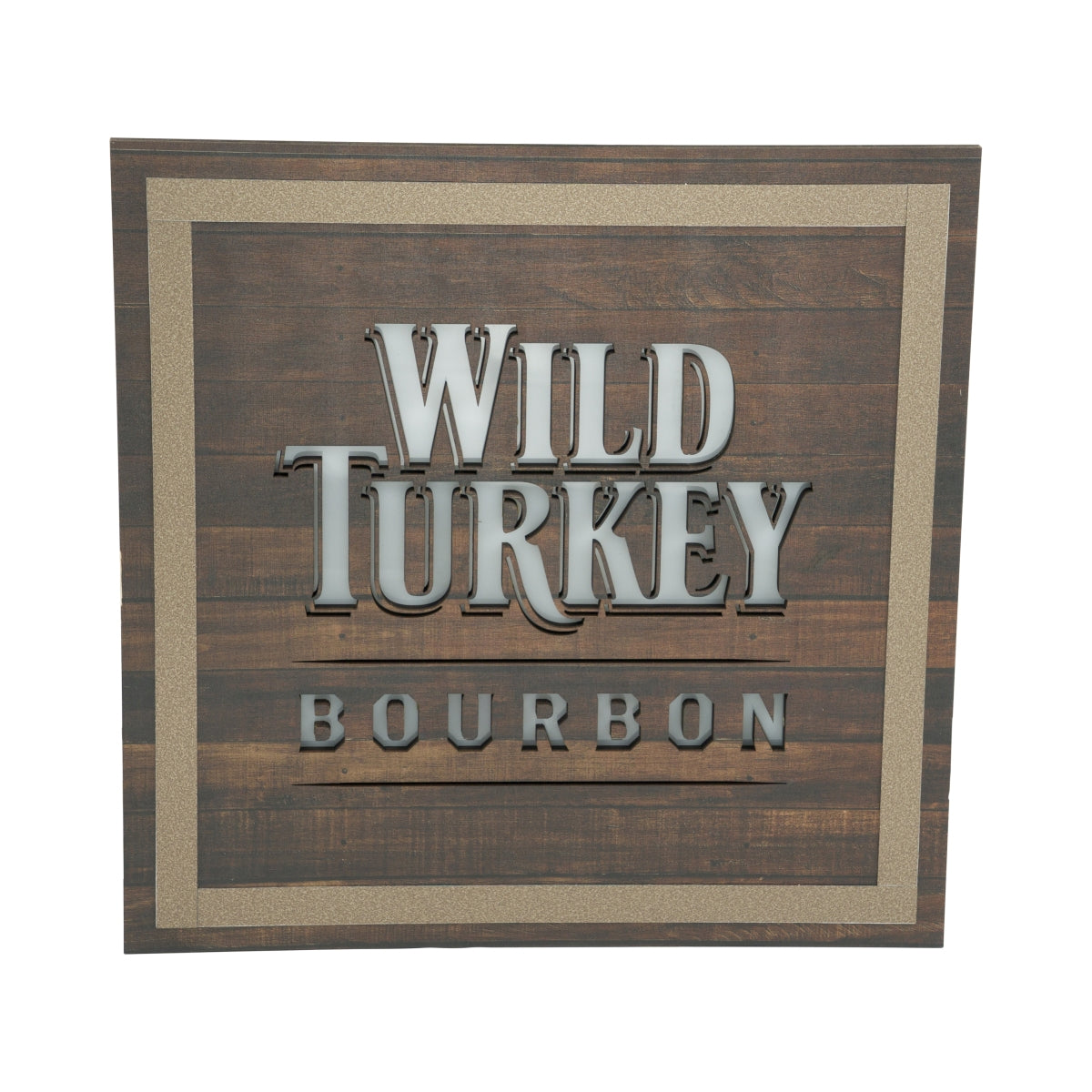 Insegna luminosa Wild Turkey Whiskey 40x40 cm Bourbon Luce da parete Bar
