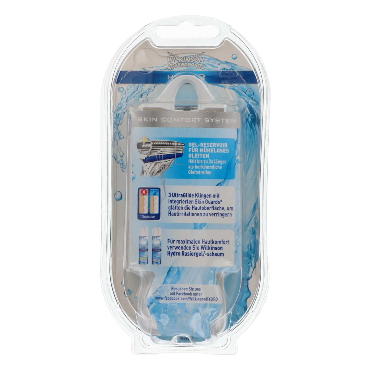 Rasoio Wilkinson Sword Hydro 3 con 3 lame UltraGlide, blu, rasatura confortevole – Vista 6