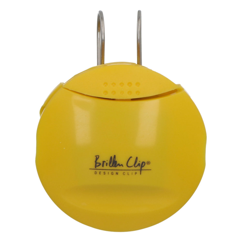 Clip per occhiali WimexX per aletta parasole, giallo - Supporto da auto sicuro a scatto
