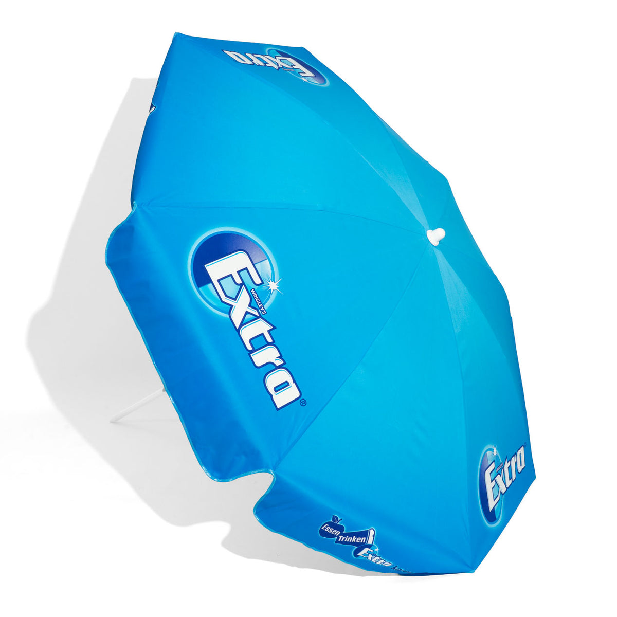 Ombrellino parasole pieghevole Wrigley's Kaugummi Ombrellone da spiaggia Protezione solare Blu