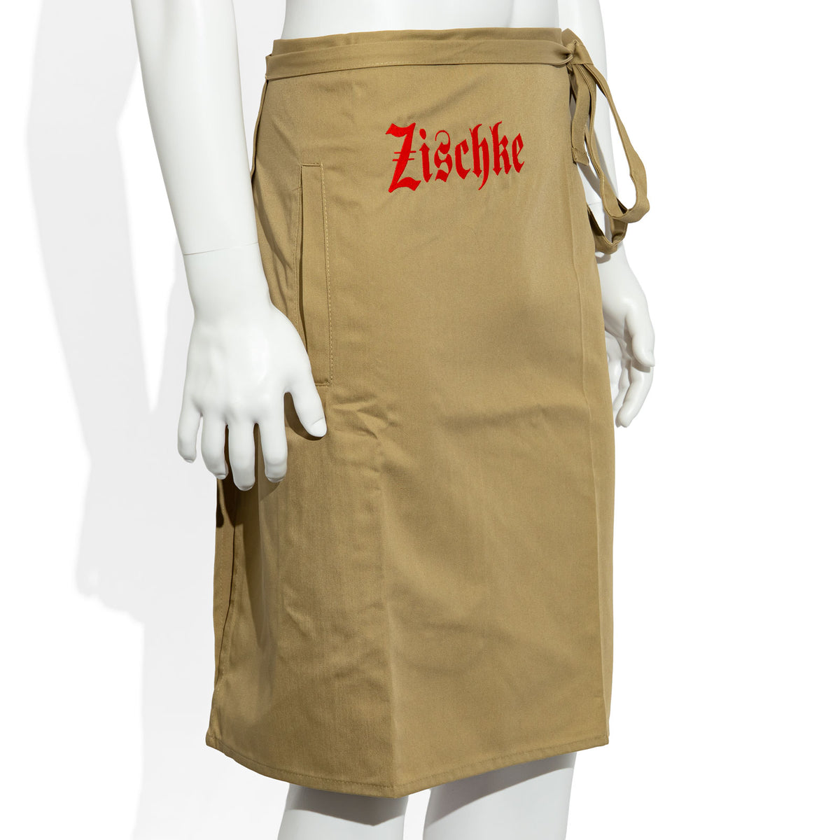 Zischke Bicchiere da birra Grembiule da cameriere beige Grembiule in tessuto misto – Vista 2