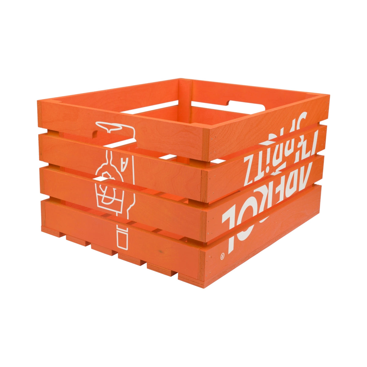 1 Aperol Spritz Liquore Cassetta di Legno Tavolo 45x37x25 cm Arancione "Aperol"  nuova – Vista 5