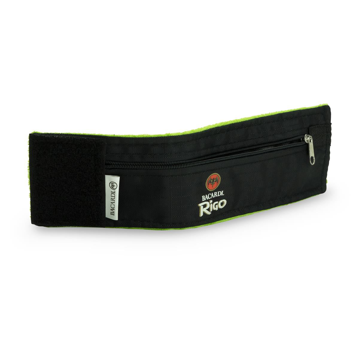 1 marsupio da polso Bacardi Rum con chiusura a zip "Rigo" nero/verde nuovo – Vista 4