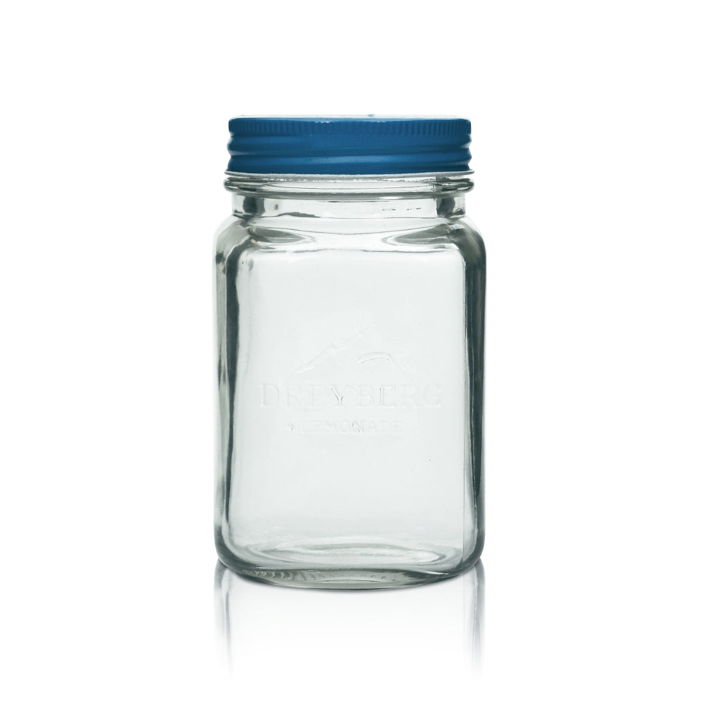 1 Dreyberg Edelweiss Bicchiere in vetro 0,4 l con tappo a vite "Lemonade" usato