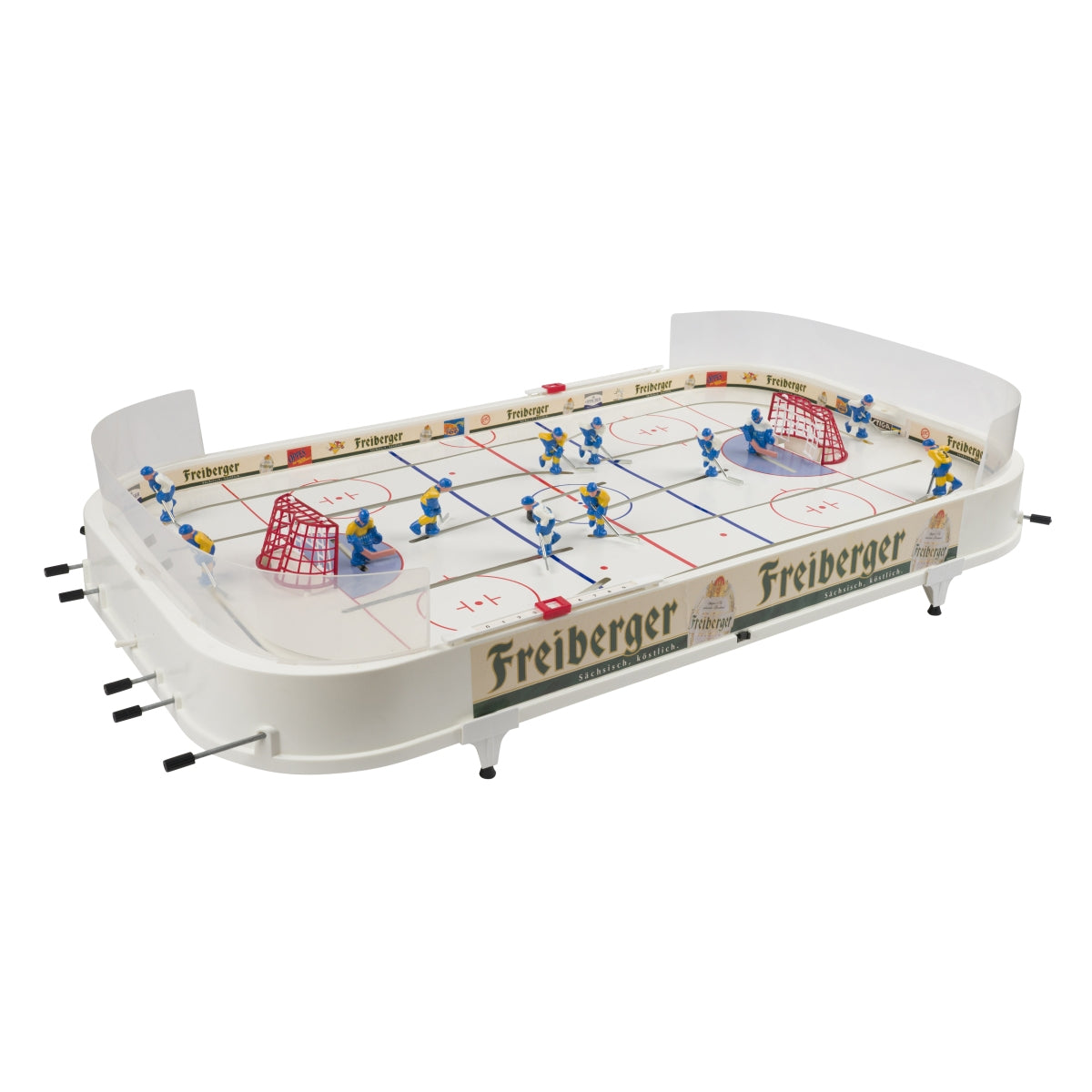 1 gioco da tavolo Freiberger Bier "Stiga" ca. 50x100 cm incl. figurine + puck nuovo