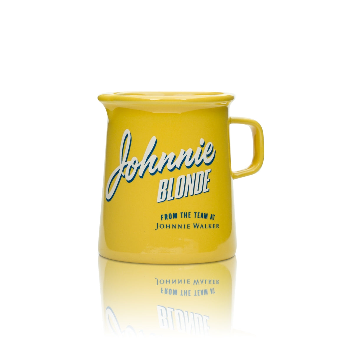 1 tazza da whisky Johnnie Walker 0,3 l GIALLO con manico "Blonde" nuova