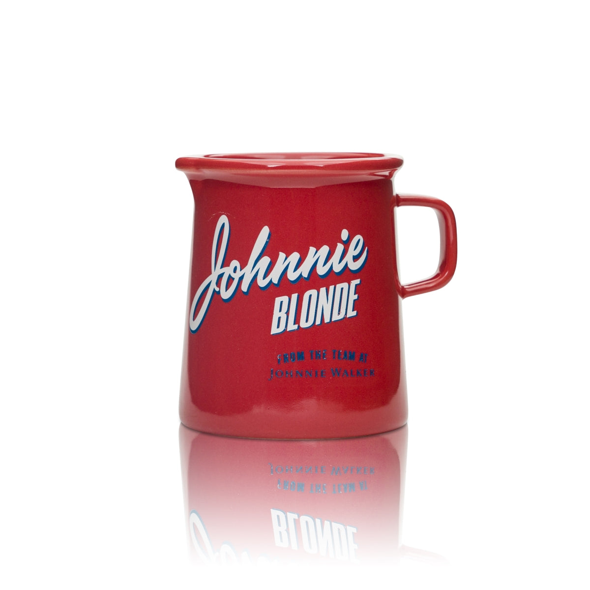 1 tazza da whisky Johnnie Walker 0,3 l ROSSA con manico "Blonde" nuova