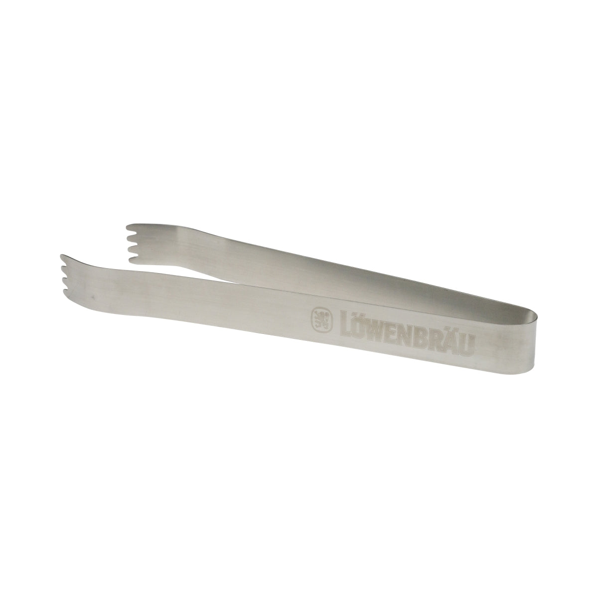 1 pinza per barbecue Löwenbräu in acciaio inox argento 30 cm nuova
