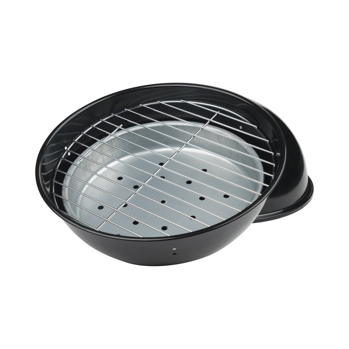 1 No Name Mini barbecue sferico da esterno "Cookout" diametro circa 31 cm nero con accessori inclusi nuovo – Vista 3