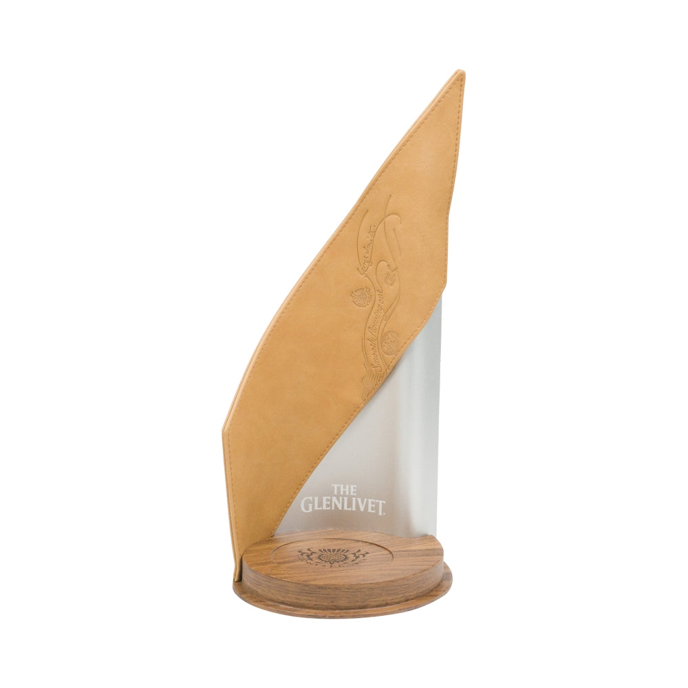1 The Glenlivet Whiskey Glorifier Design in pelle per bottiglie con diametro di 8 cm nuovo