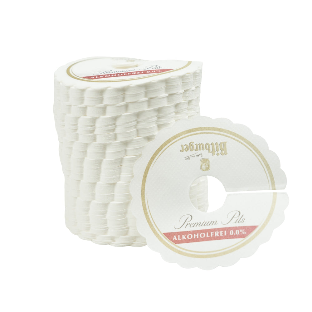 1000x Bitburger Birra Rosette Analcolica Colletto Gocce Tovagliette Bicchieri