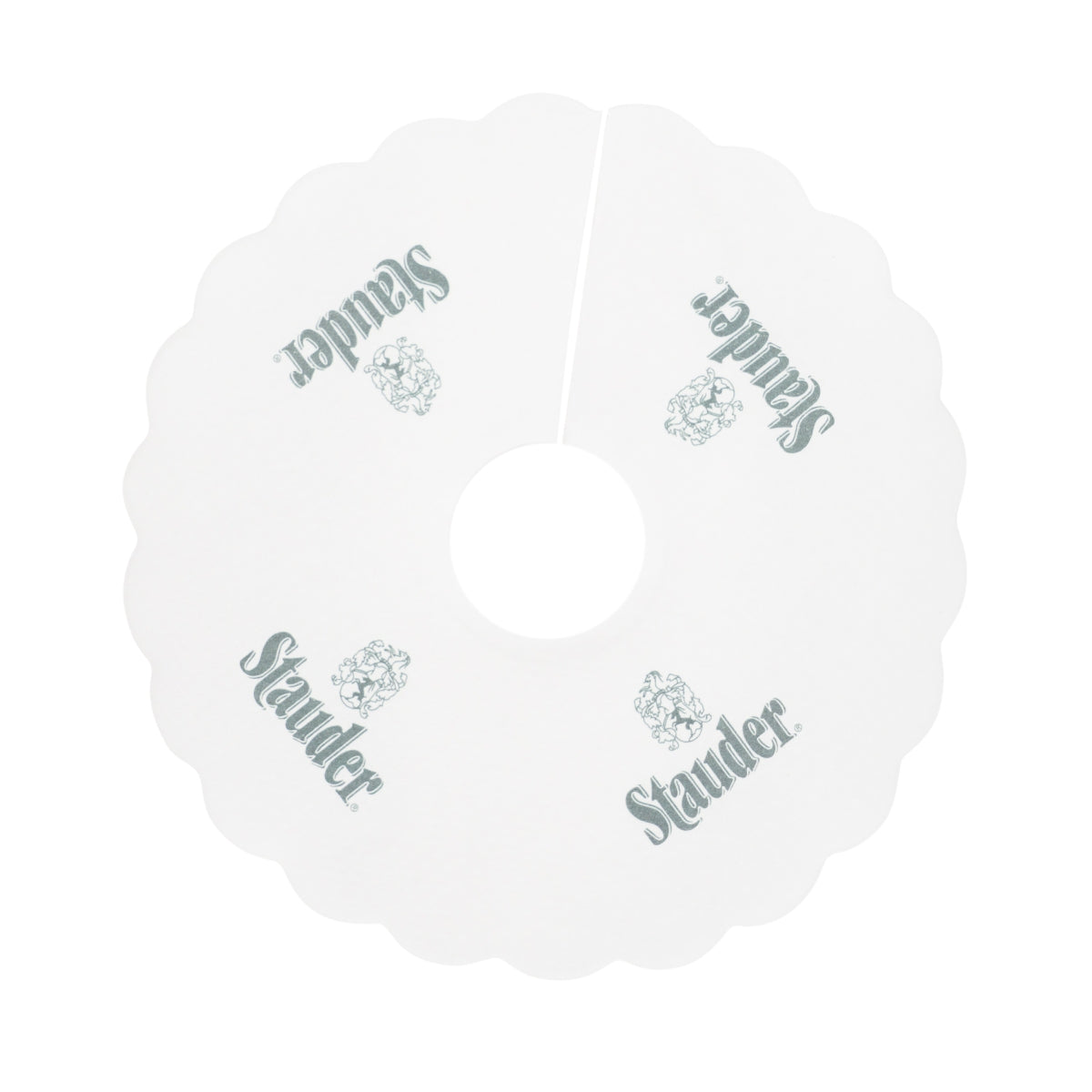 1000x sottobicchieri Stauder Pilsrosette con gocciolatoio bianco a forma di fiore – Vista 2