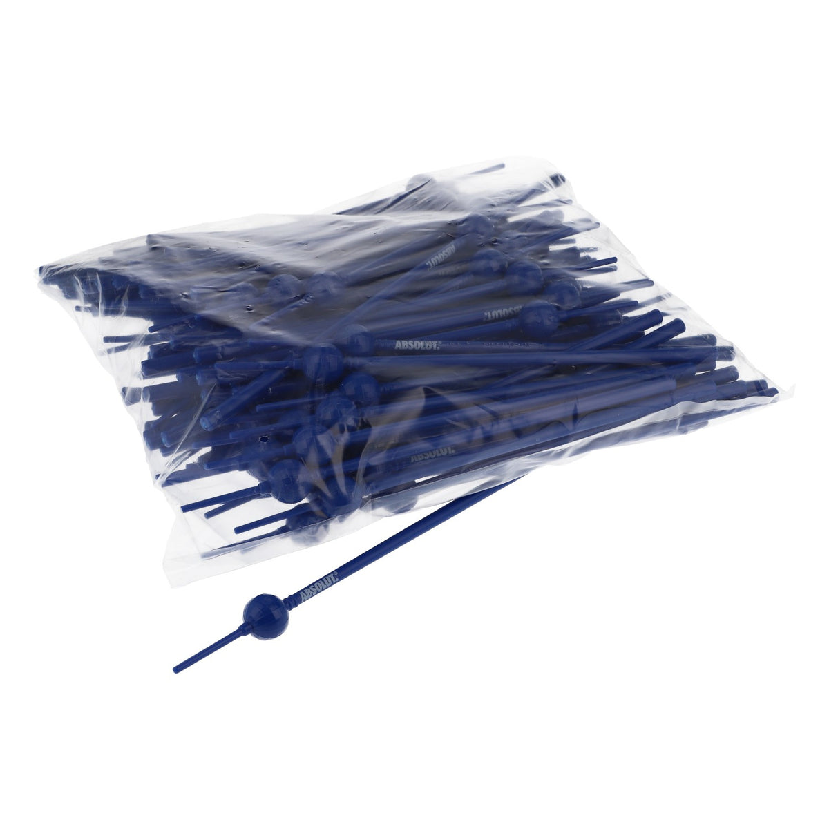 100x Absolut Vodka Stirrer Mescolatore Accessori da bar "Torre della televisione di Berlino" blu – Vista 3