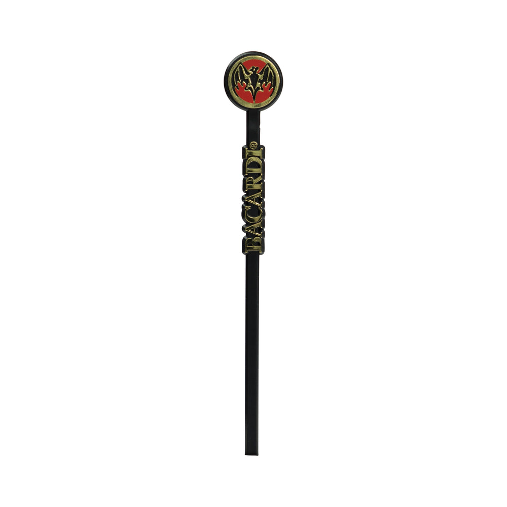 100x Bacardi Rum Stirrer nero Mescolatore per Cocktail Longdrink Decorazione Bicchiere Gastro