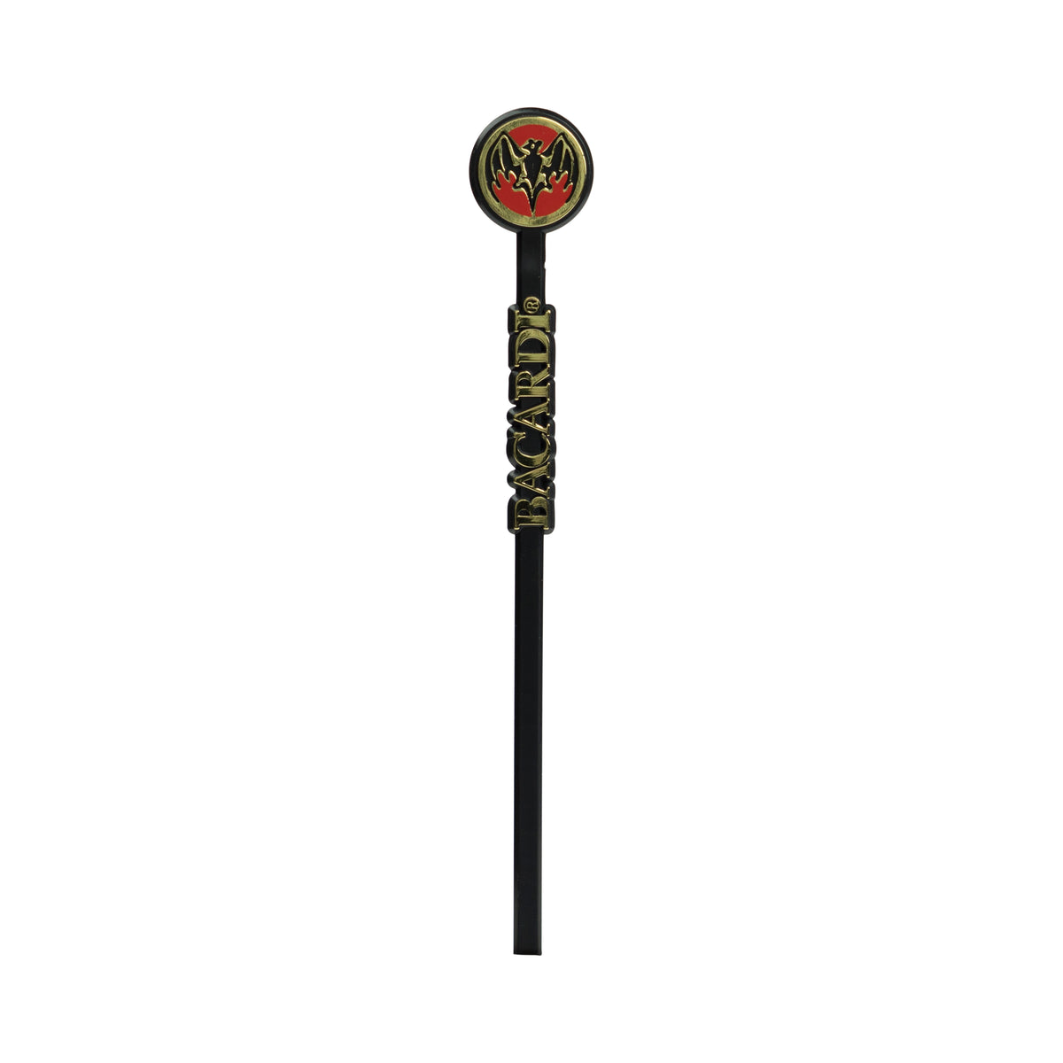 100x Bacardi Rum Stirrer nero Mescolatore per Cocktail Longdrink Decorazione Bicchiere Gastro