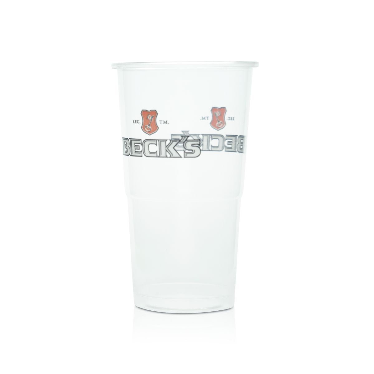 100 bicchieri monouso Becks in vetro da 0,3 l, bicchieri di plastica, bicchieri da birra, per feste e festival, da bar – Vista 3