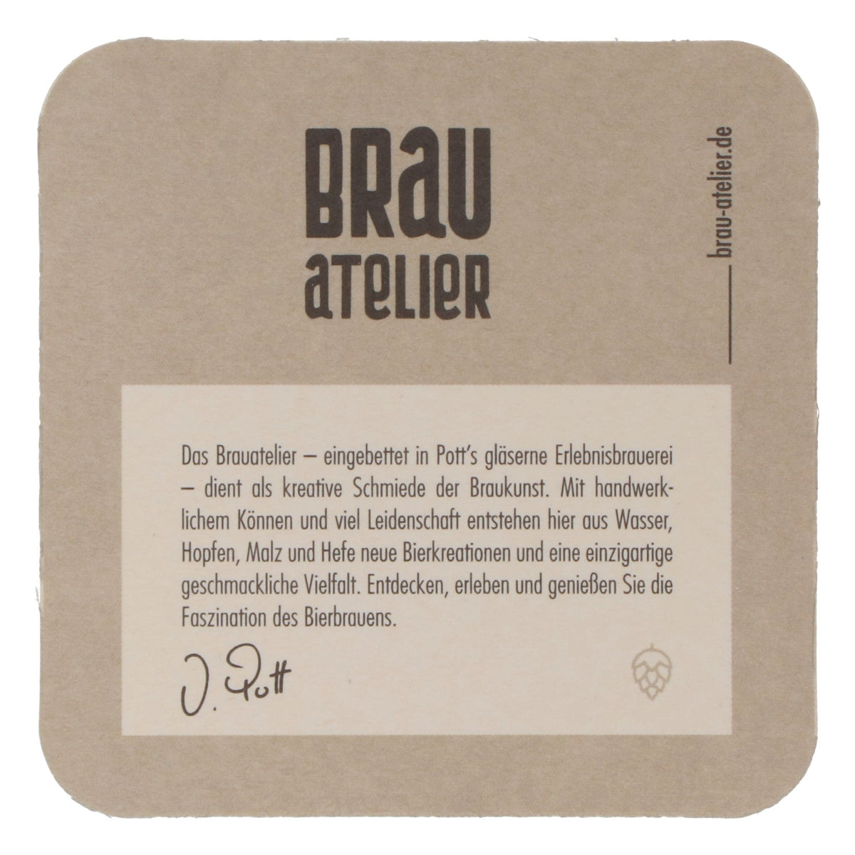 100x Brauatelier Birra Sottobicchieri Sottobicchieri in vetro 9,5x9,5 cm – Vista 4