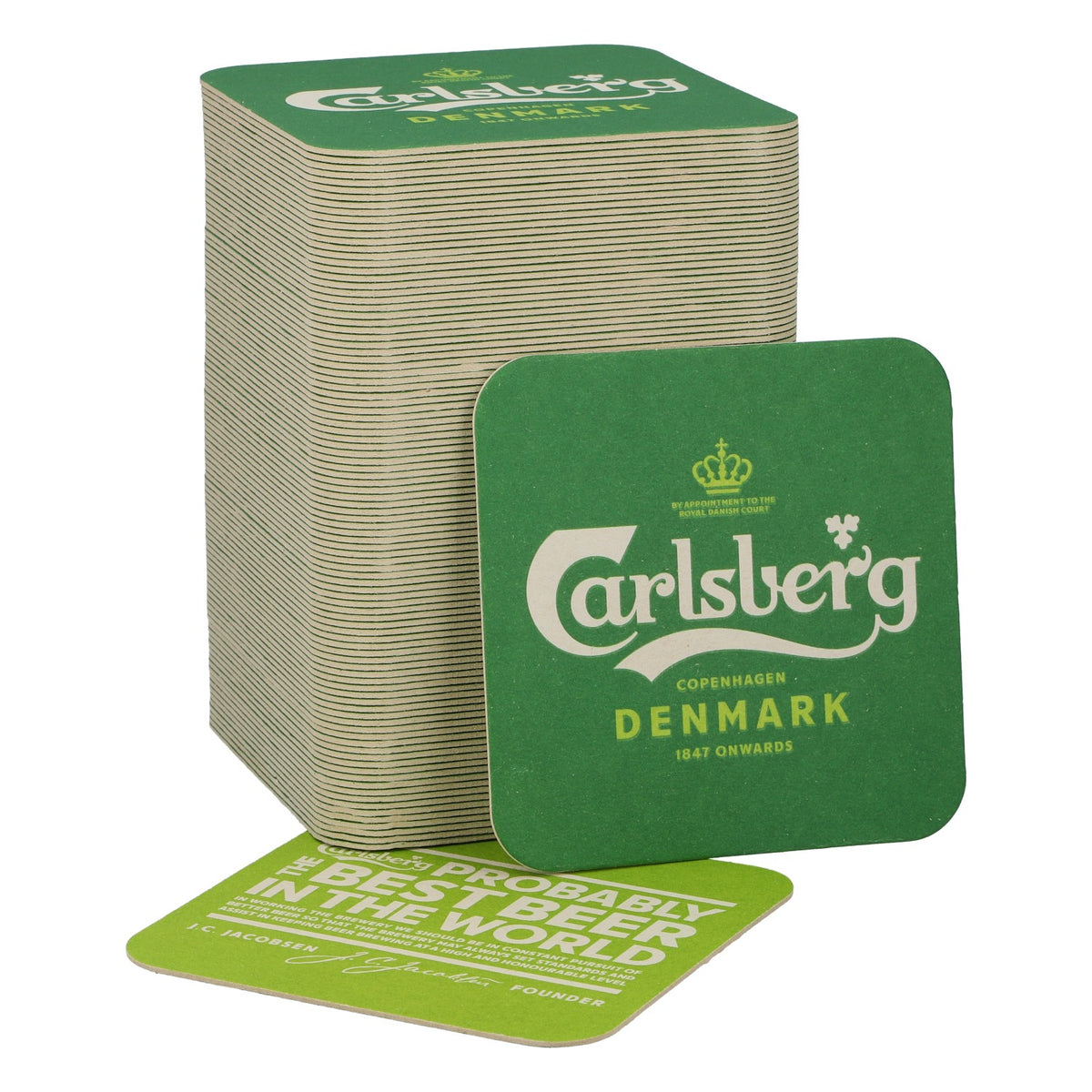 100 sottobicchieri per birra Carlsberg – Probabilmente accessori da bar e per feste