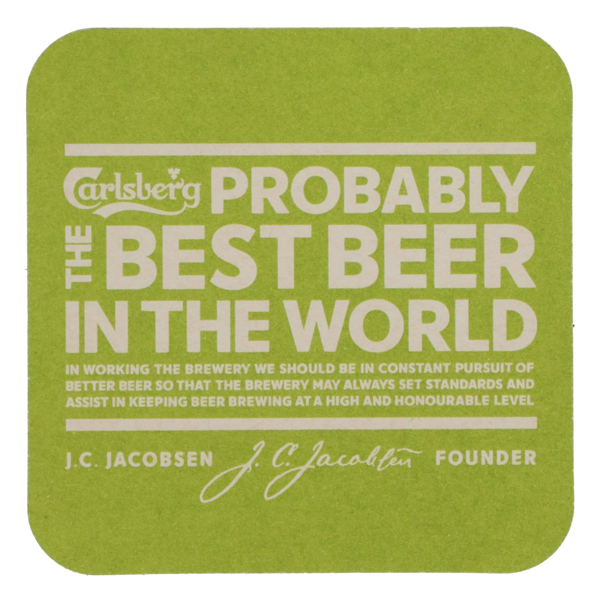 100 sottobicchieri per birra Carlsberg – Probabilmente accessori da bar e per feste – Vista 4