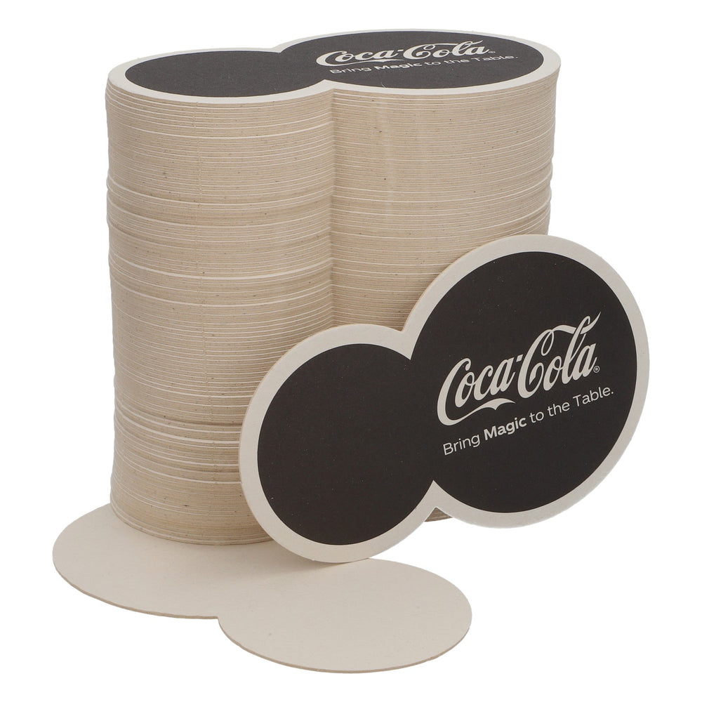 100 sottobicchieri Coca Cola per bottiglie e bicchieri "Bring Magic To The Table."   nuovo