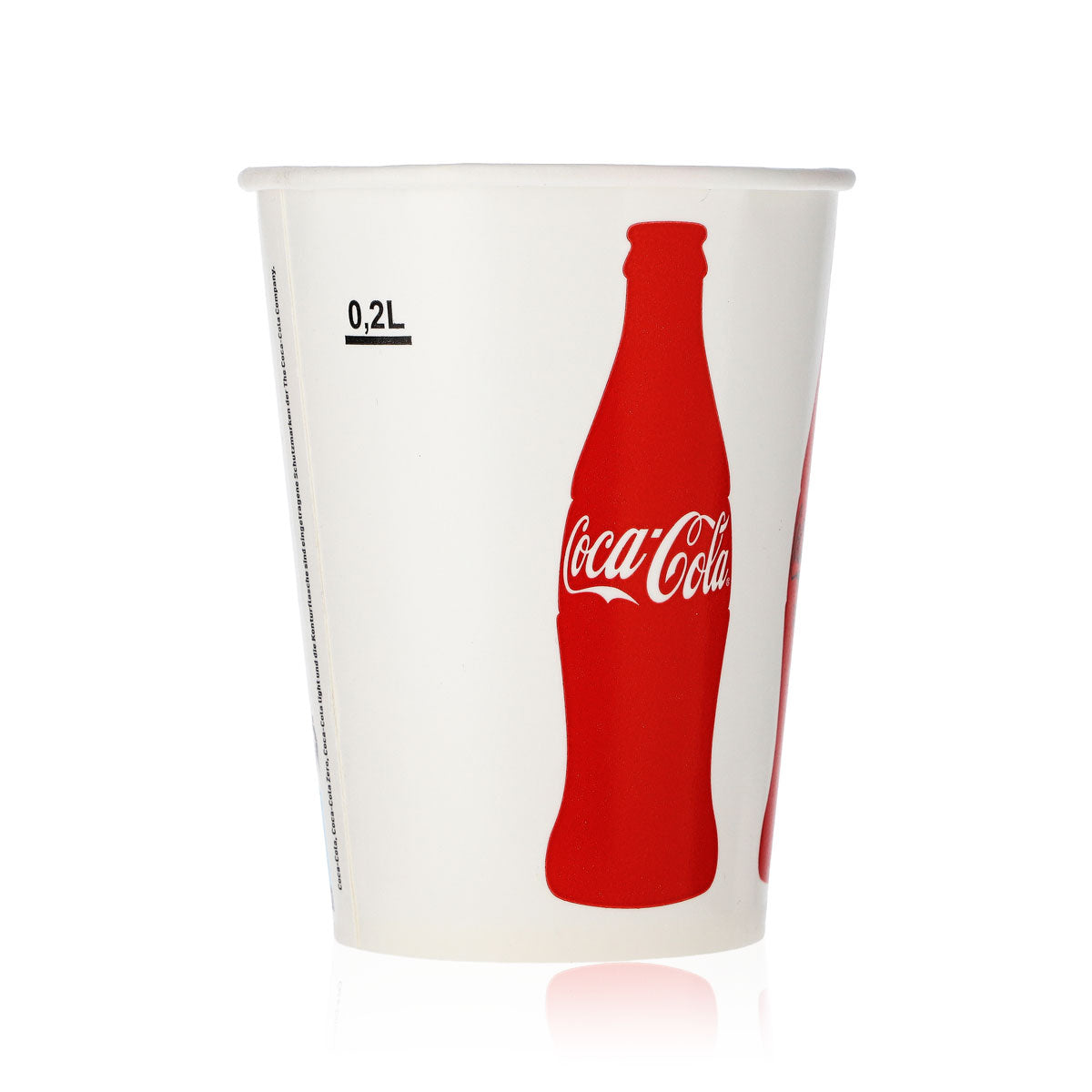 100 bicchieri per bibite Coca Cola in vetro da 0,2 l Bicchieri di carta monouso – Vista 4