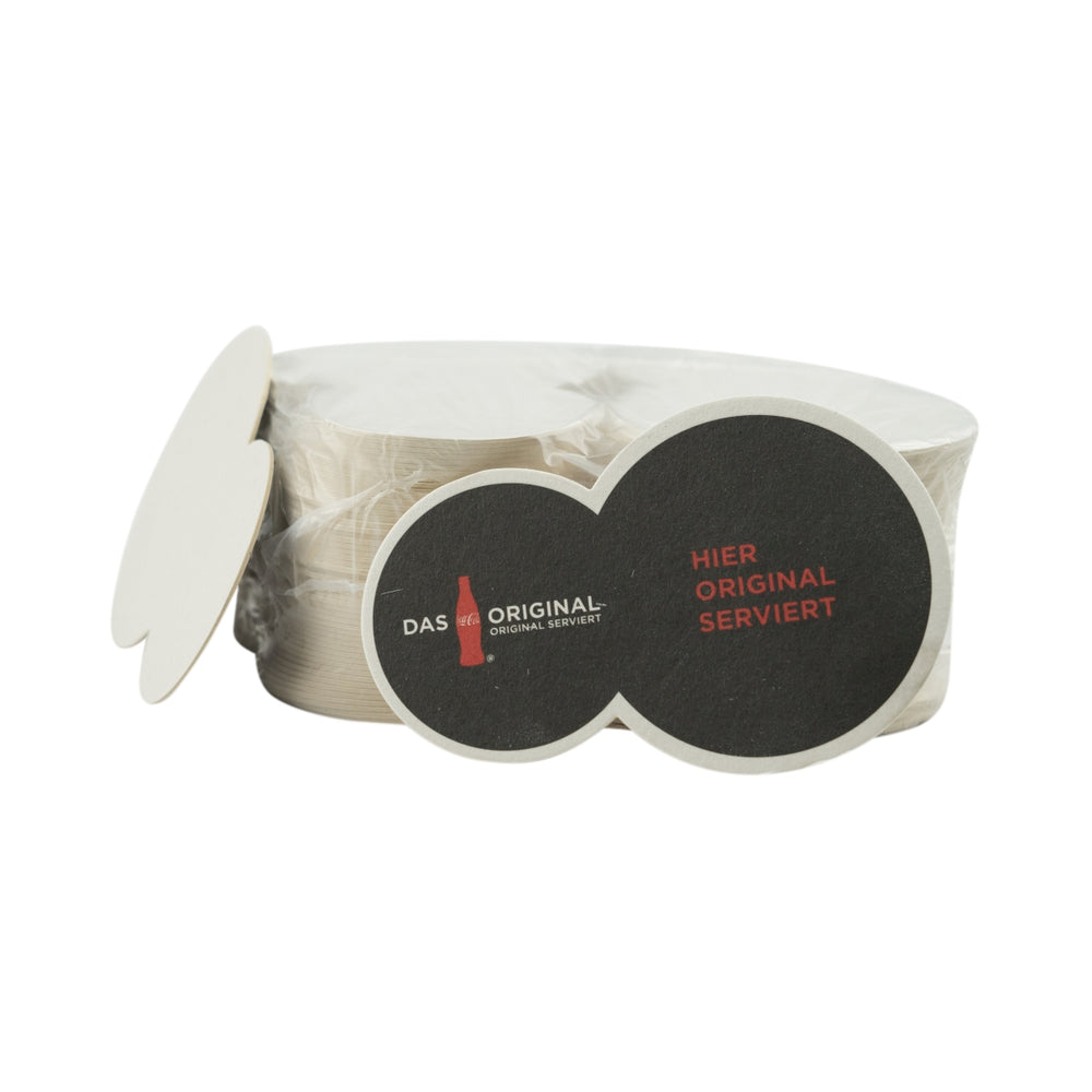 100x Coca Cola Sottobicchiere Sottobicchiere con protezione antigoccia (per bicchiere + bottiglia) Coaster