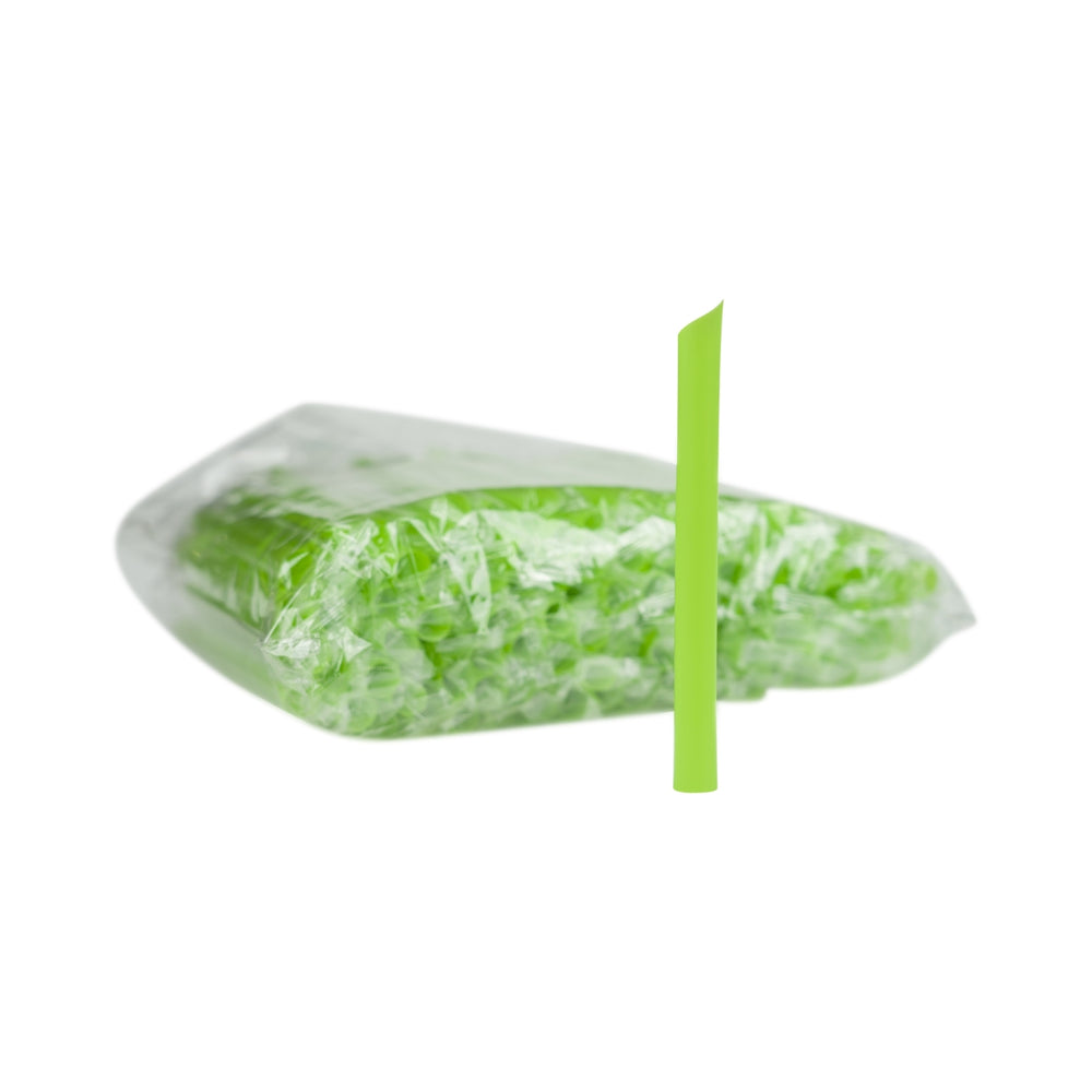 100 cannucce monouso Bubble Tea verdi 15 cm Jumbo cannucce larghe e spesse