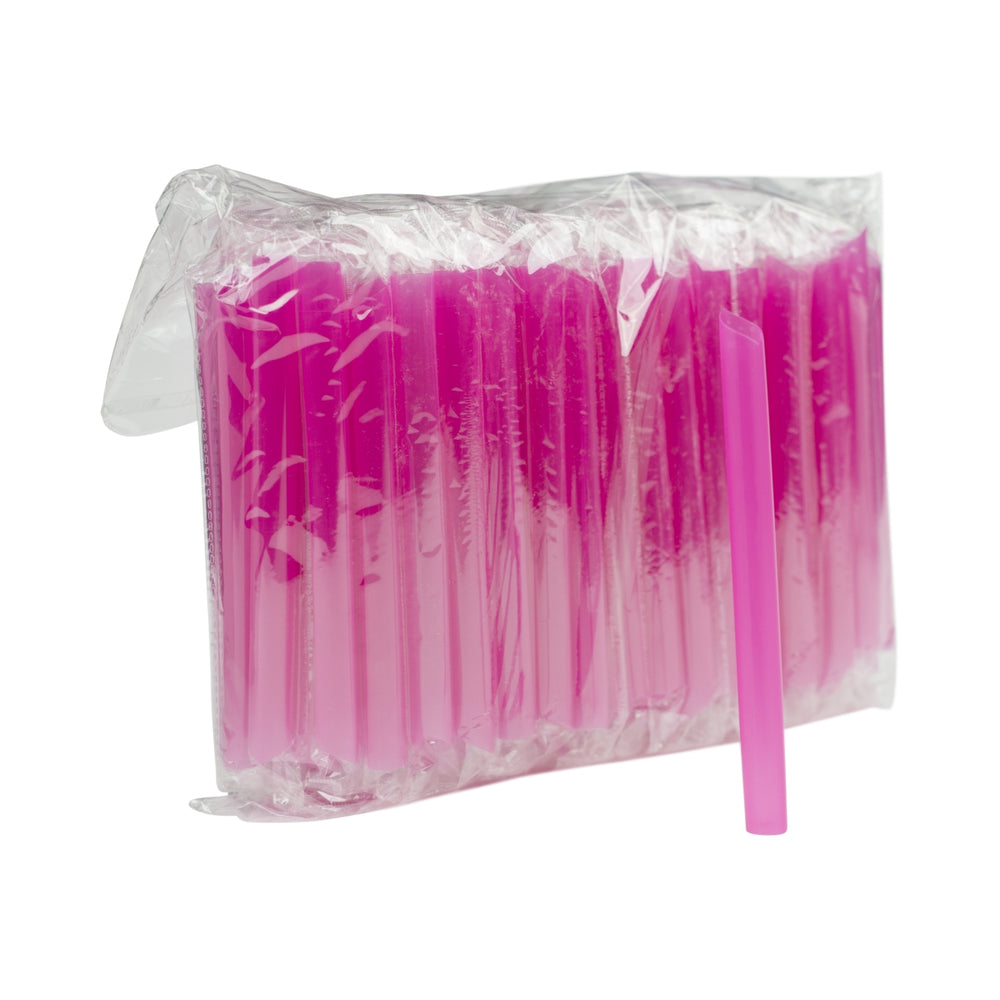 100 cannucce monouso Bubble Tea rosa 15 cm Jumbo cannucce larghe e spesse
