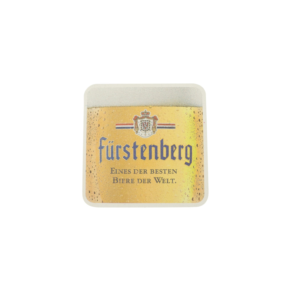 100 sottobicchieri Fürstenberg Bier 10x10 cm con schiuma di birra, sottobicchieri in vetro con feltro