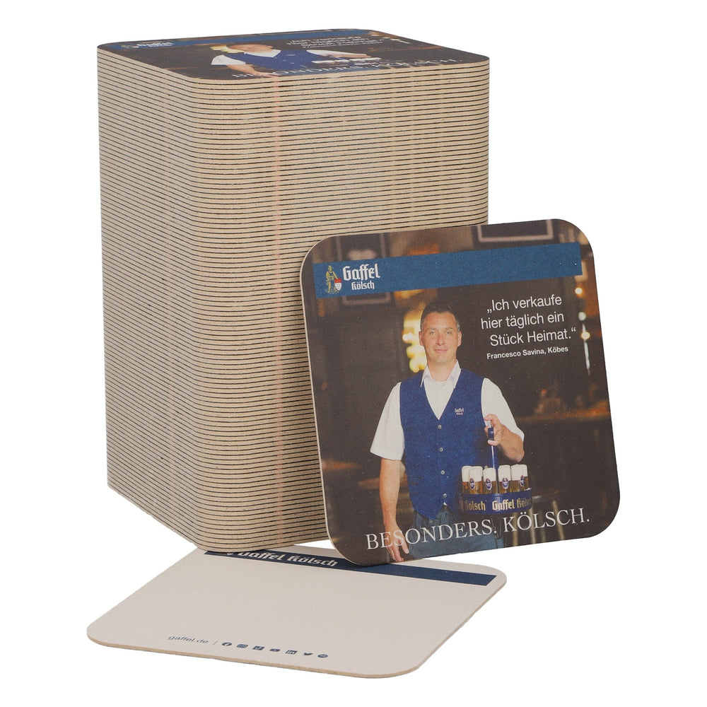 100x Gaffel Birra Sottobicchieri Sottobicchieri in vetro Accessori da bar Francesco Savina