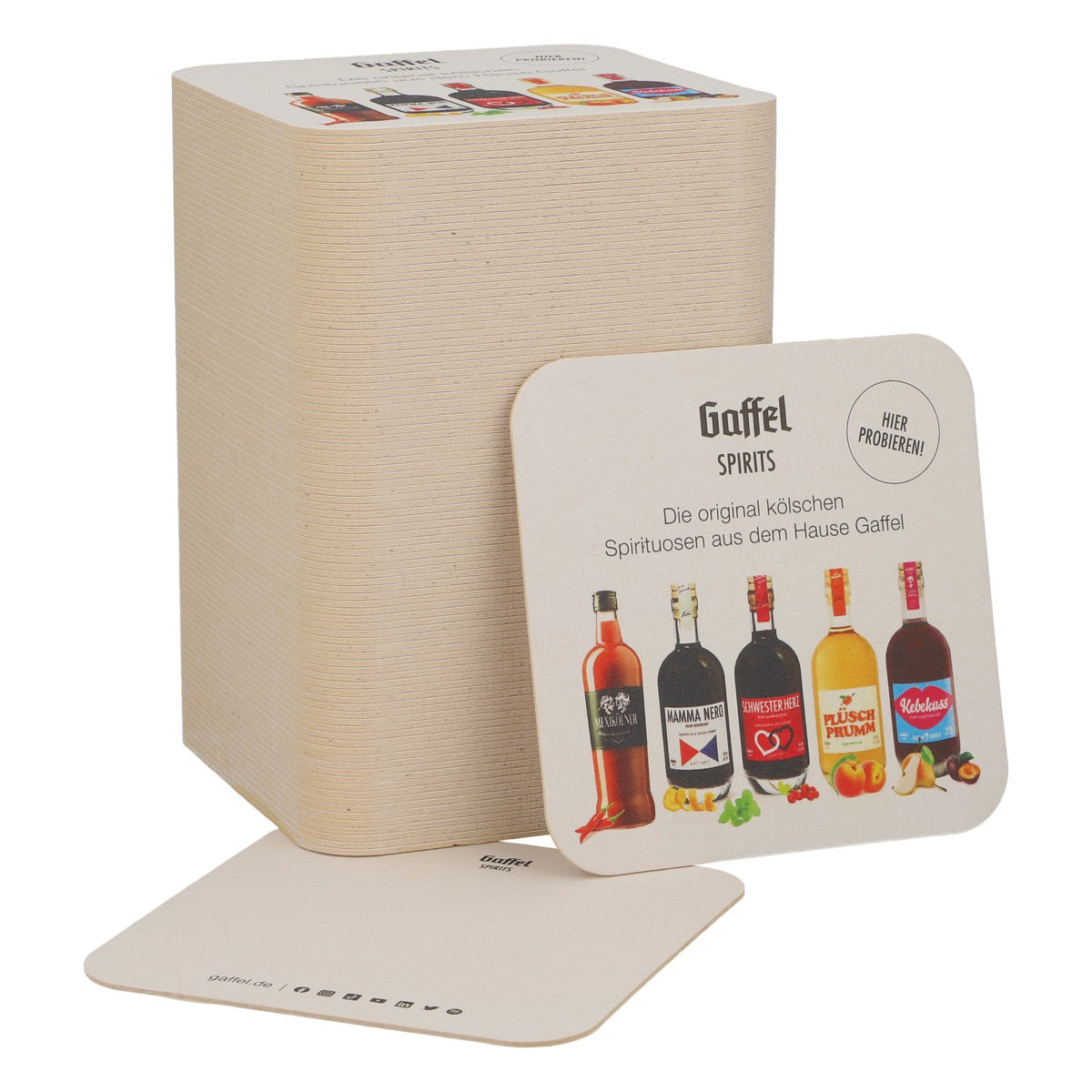 100x Gaffel Birra Sottobicchieri Sottobicchieri in vetro Accessori da bar Liquori