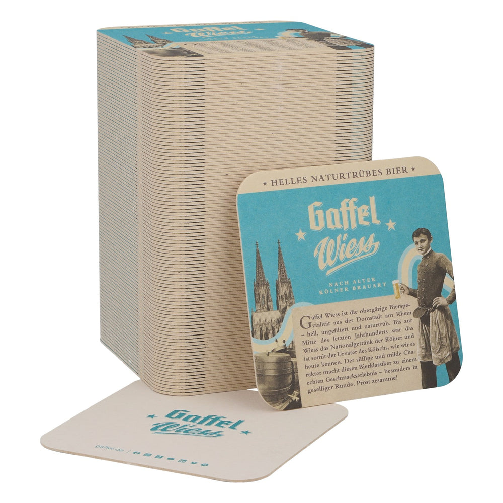100x Gaffel Birra Sottobicchieri Sottobicchieri in vetro Accessori da bar Wiess