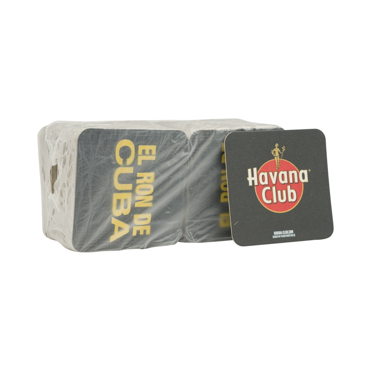100 sottobicchieri Havana Club Rum nero 9x9 cm sottobicchieri da birra in feltro per bicchieri da tavolo