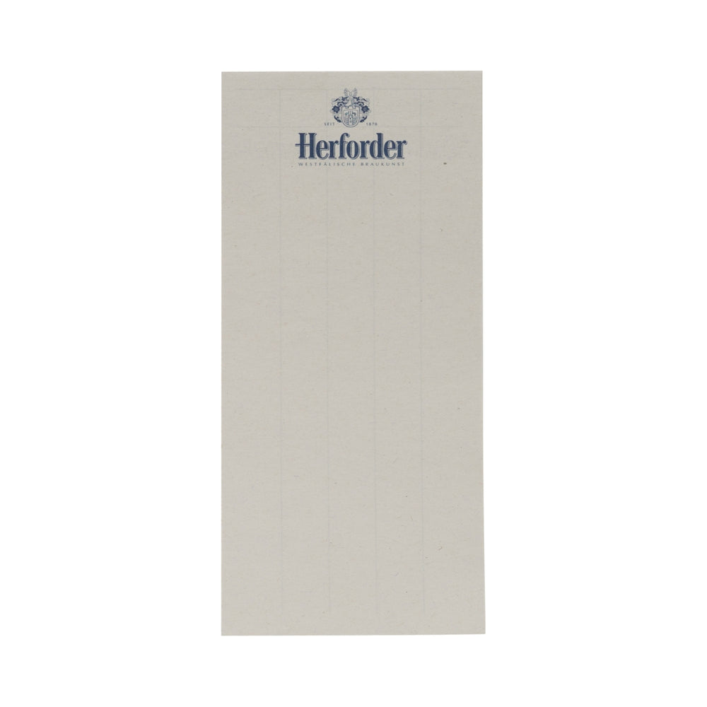 100 blocchi per cameriere Herforder Bier 15x7 cm, 20 fogli ciascuno, blocchi stabili
