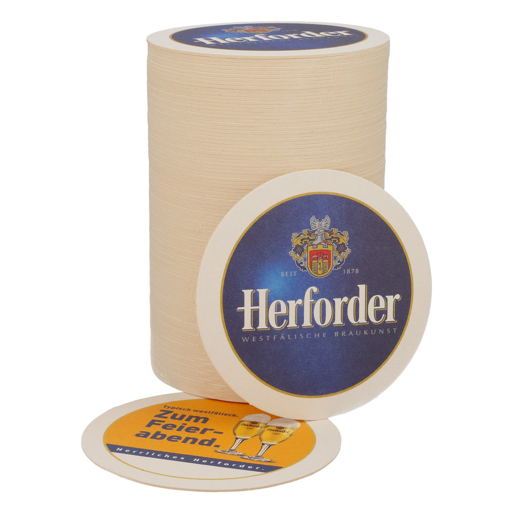 100 sottobicchieri della birreria Herforder Brauerei "Zum Feierabend"