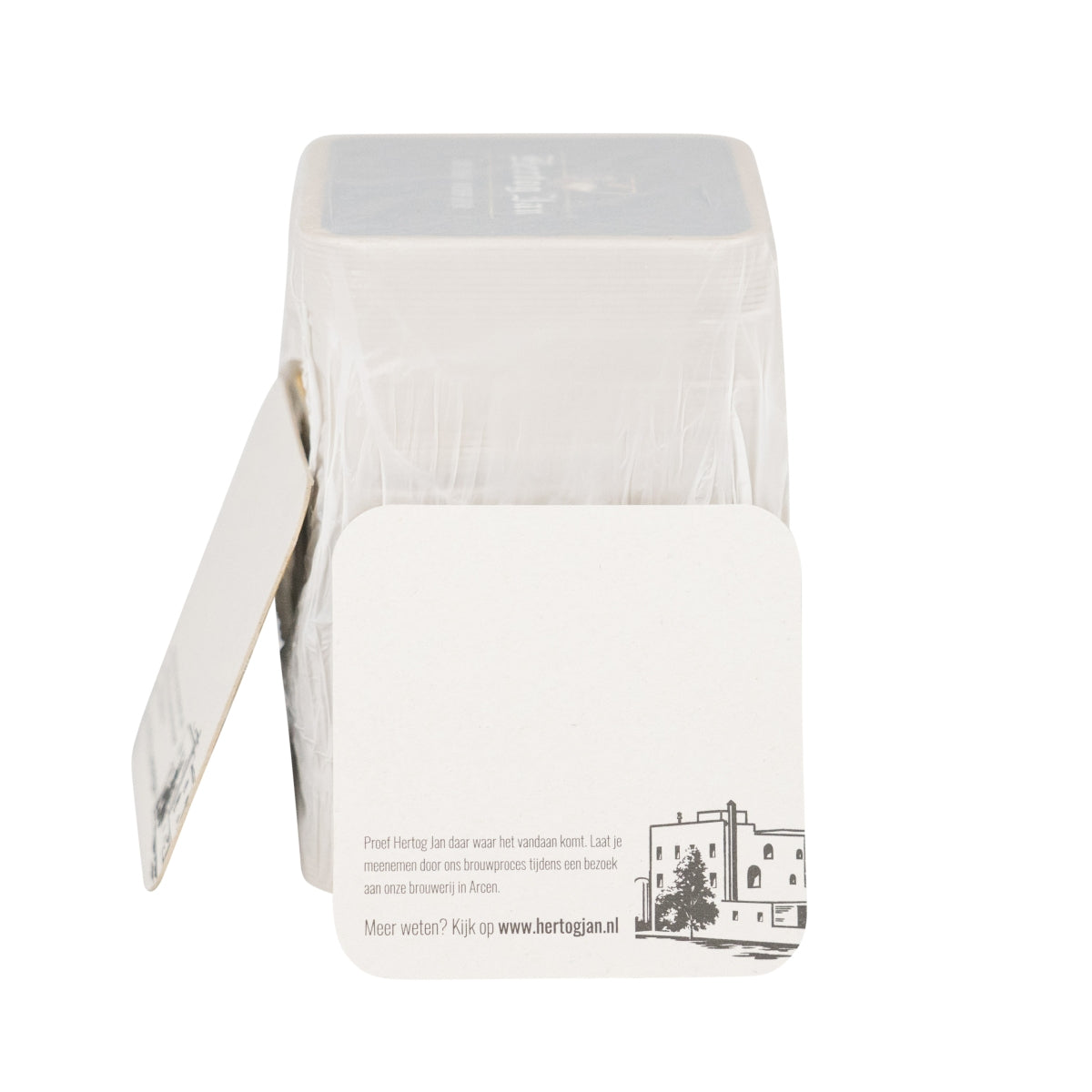 100 sottobicchieri Hertog Jan quadrati 9x9 cm con protezione antigoccia – Vista 3