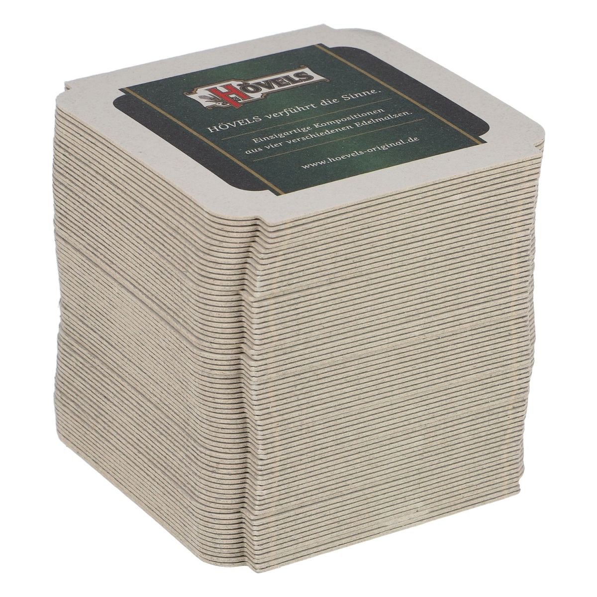100 sottobicchieri Hövels 9,5x9,5 cm Sottobicchieri con protezione antigoccia per la ristorazione