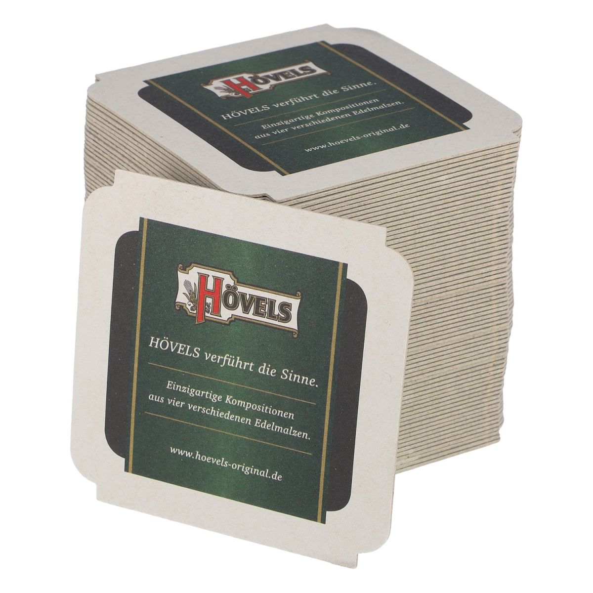 100 sottobicchieri Hövels 9,5x9,5 cm Sottobicchieri con protezione antigoccia per la ristorazione – Vista 2