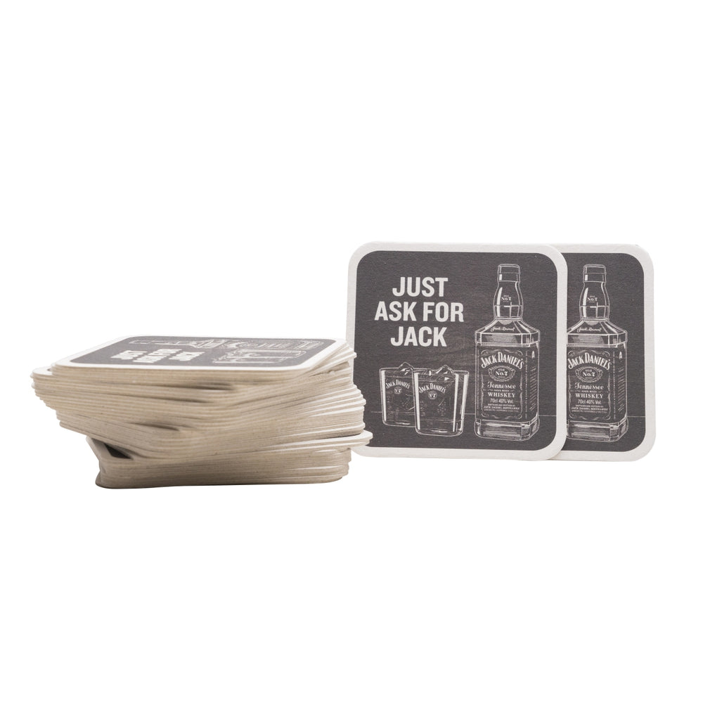 100x Jack Daniels Whiskey sottobicchieri versione piccola carta