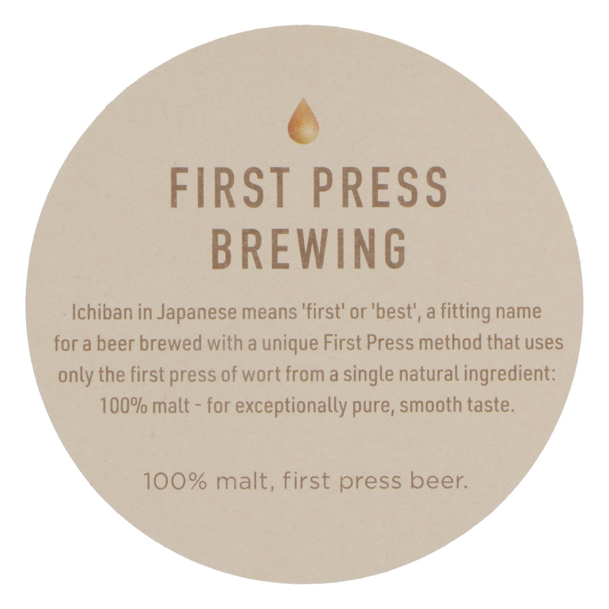 100x Kirin Ichiban birra sottobicchieri sottobicchieri in vetro rotondi 10,8 cm – Vista 4