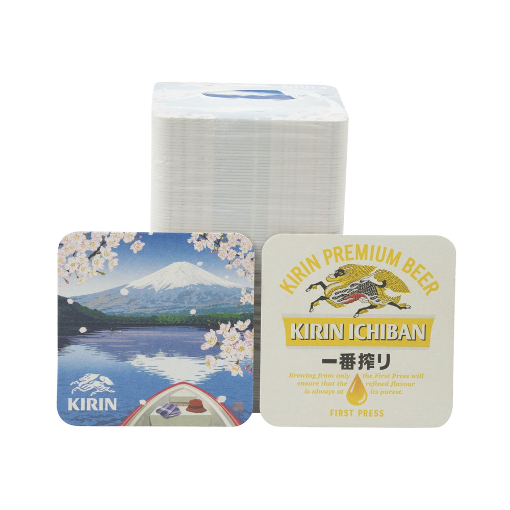 100x sottobicchieri Kirin Ichiban 9x9 cm Sottobicchieri Protezione antigoccia Gastro
