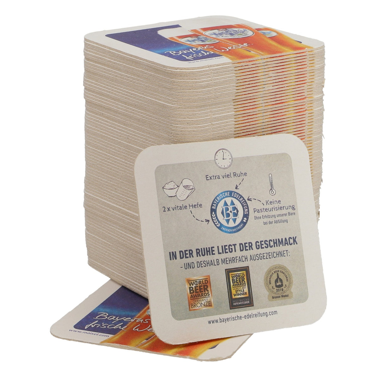 100 sottobicchieri Maisels Weisse 9,4x9,4 cm Accessori da bar freschi della Baviera – Vista 3