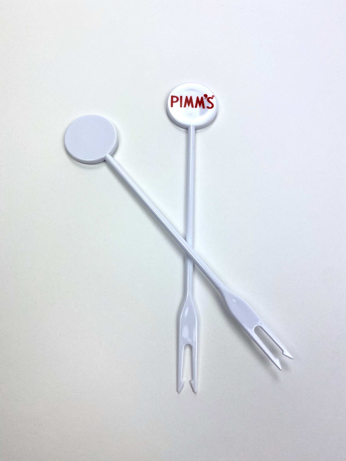 100x spiedini di frutta per liquore Pimm's in plastica bianca – Vista 2