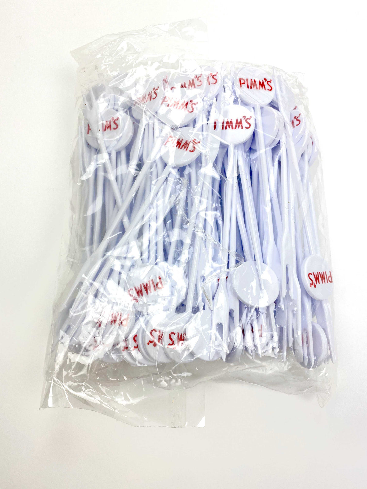 100x spiedini di frutta per liquore Pimm's in plastica bianca – Vista 3