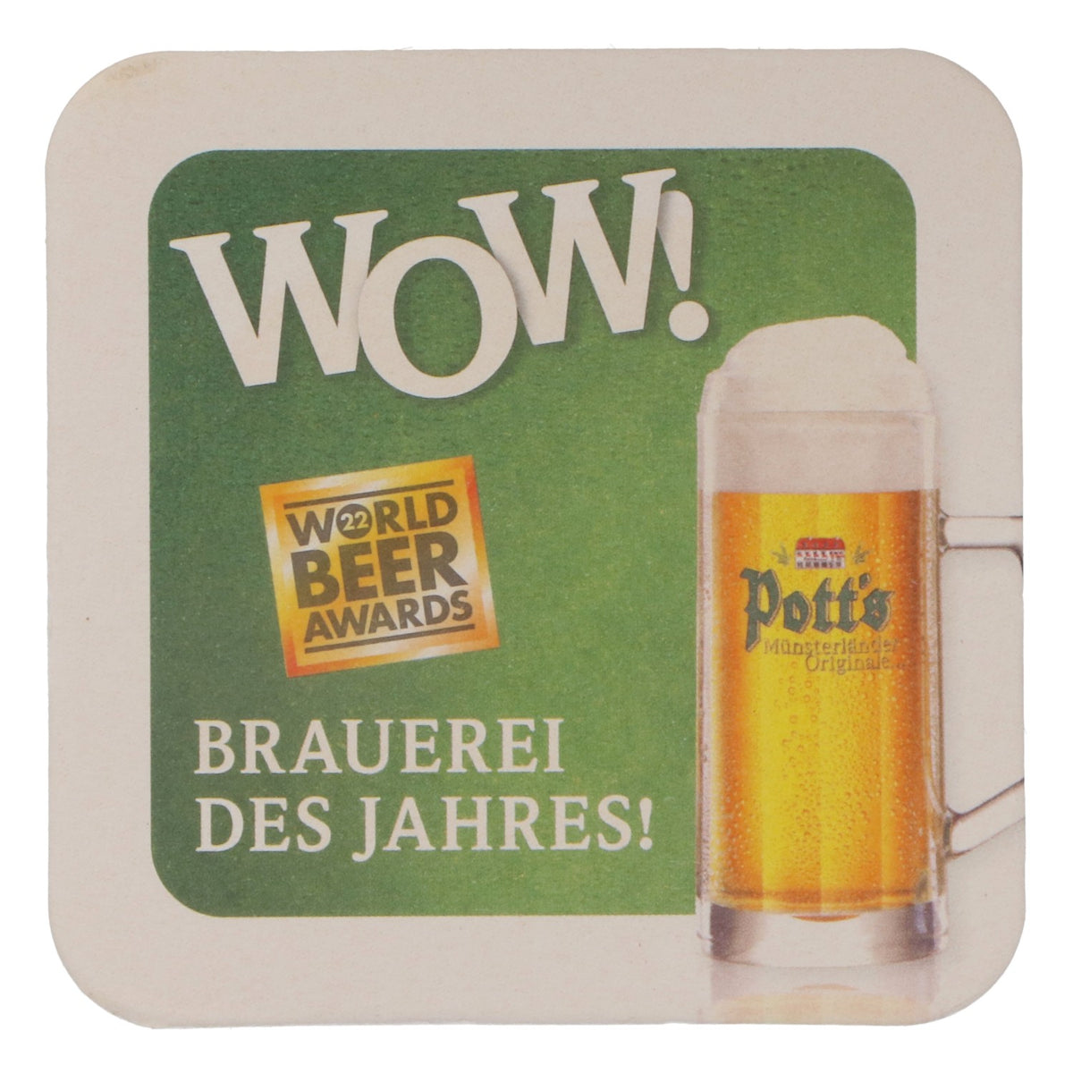 100x sottobicchieri da birra Potts Sottobicchieri in cartone Sottobicchieri in vetro 9x9 cm verde – Vista 3